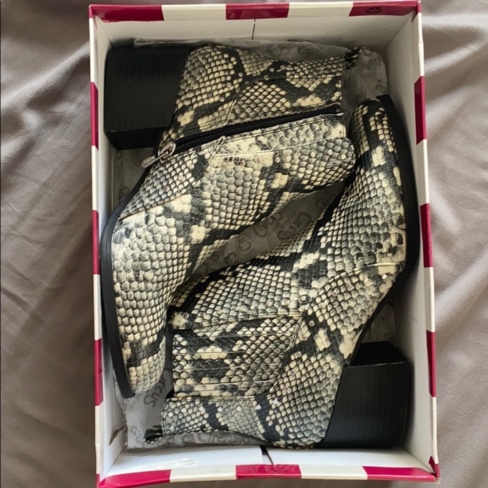 Snake skin boots